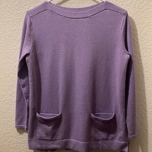 J Jill lavender sweater small